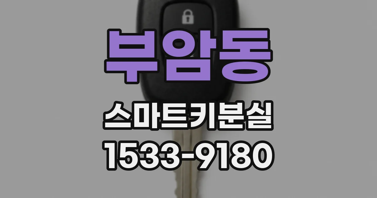 부암동 스마트키분실