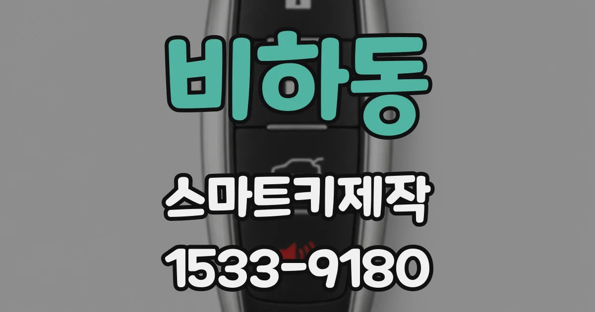 비하동 스마트키제작