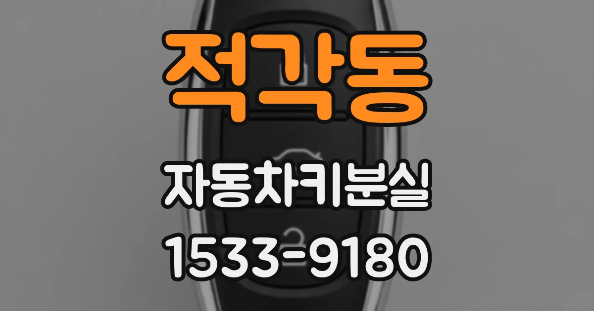 적각동 자동차키분실