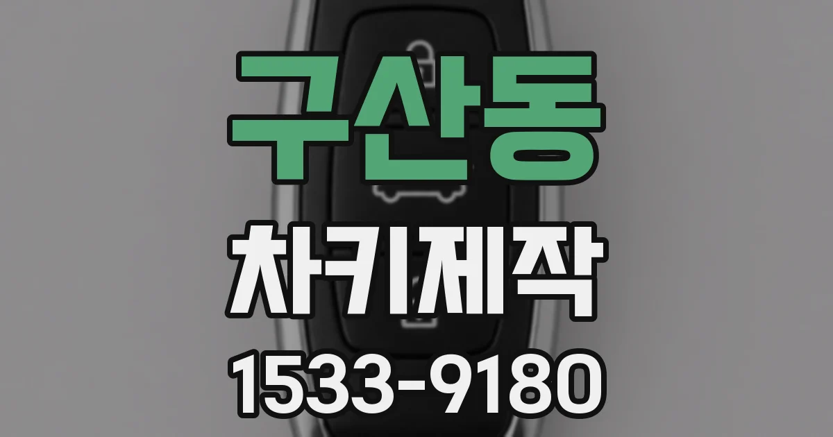 구산동 차키제작