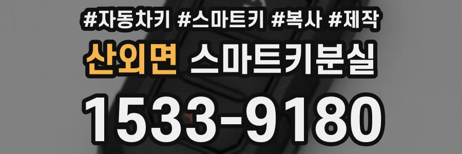 산외면 스마트키분실