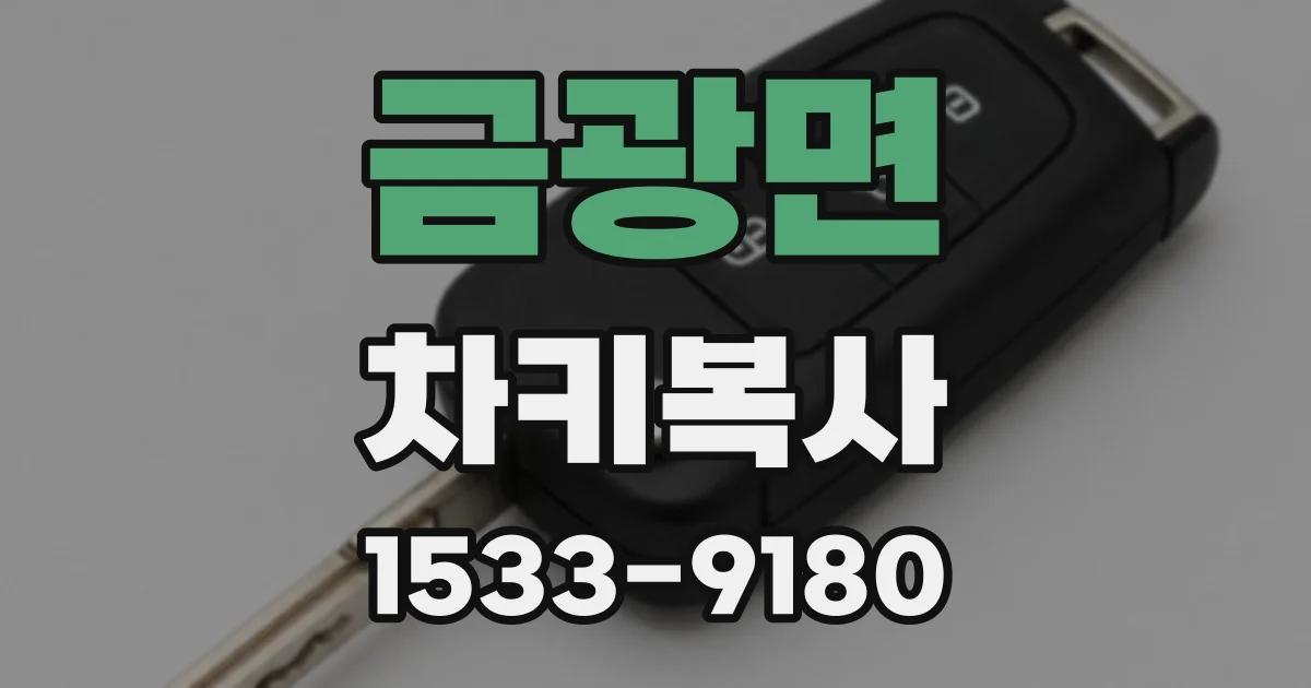 금광면 차키복사