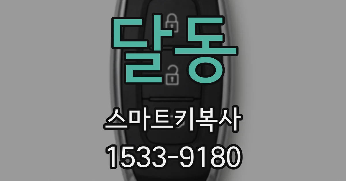달동 스마트키복사
