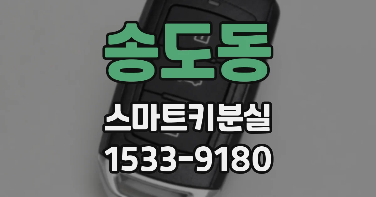 송도동 스마트키분실