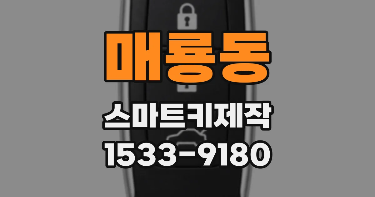 매룡동 스마트키제작