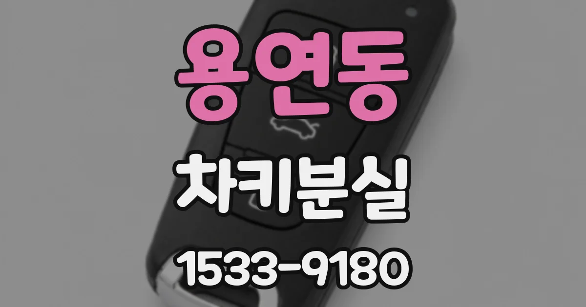 용연동 차키분실