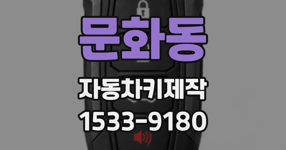 문화동 자동차키제작
