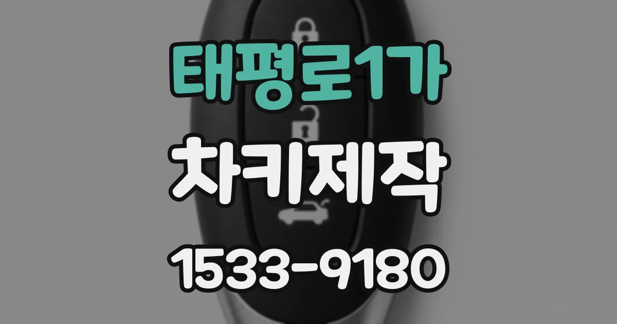 태평로1가 차키제작