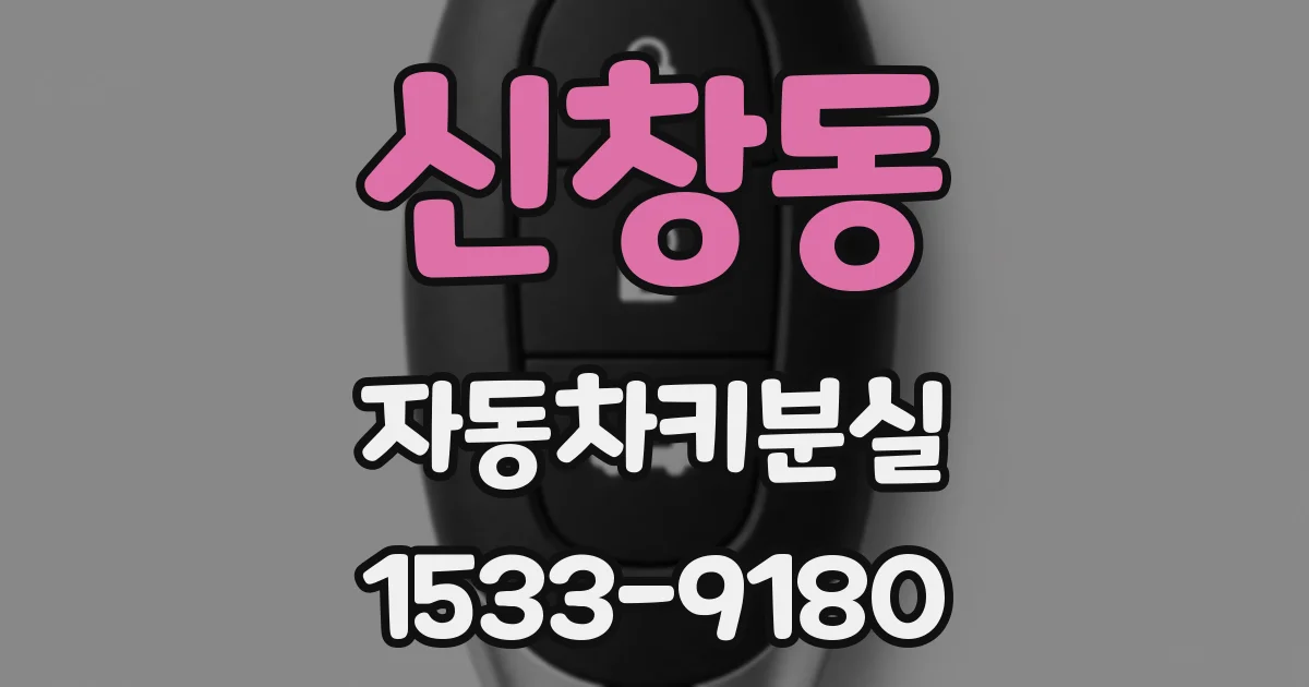 신창동 자동차키분실