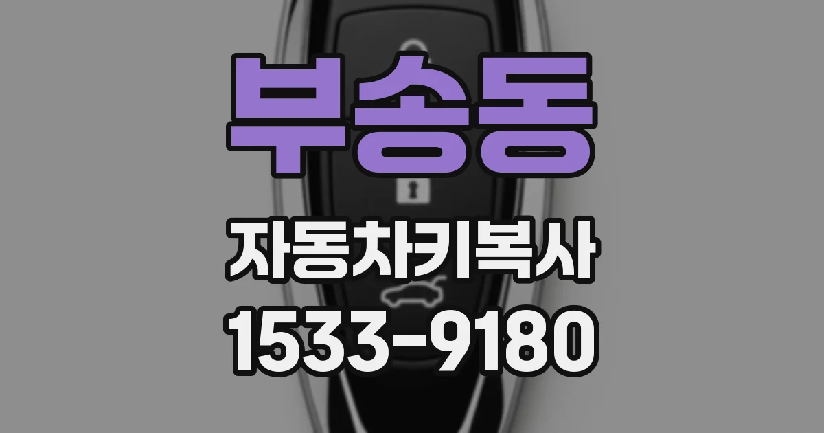 부송동 자동차키복사