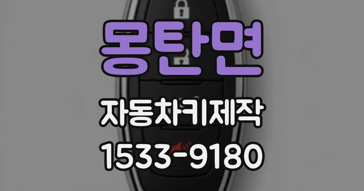 몽탄면 자동차키제작