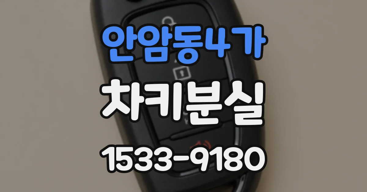 안암동4가 차키분실