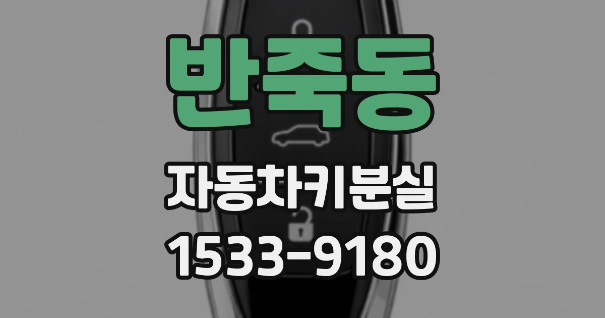 반죽동 자동차키분실
