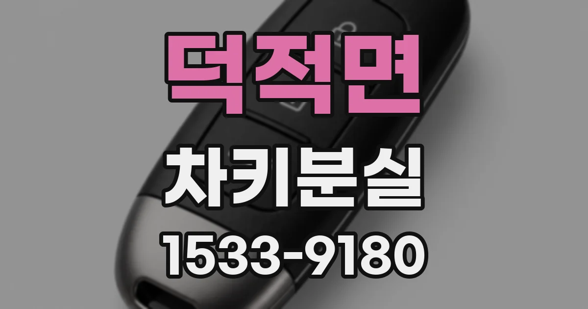 덕적면 차키분실