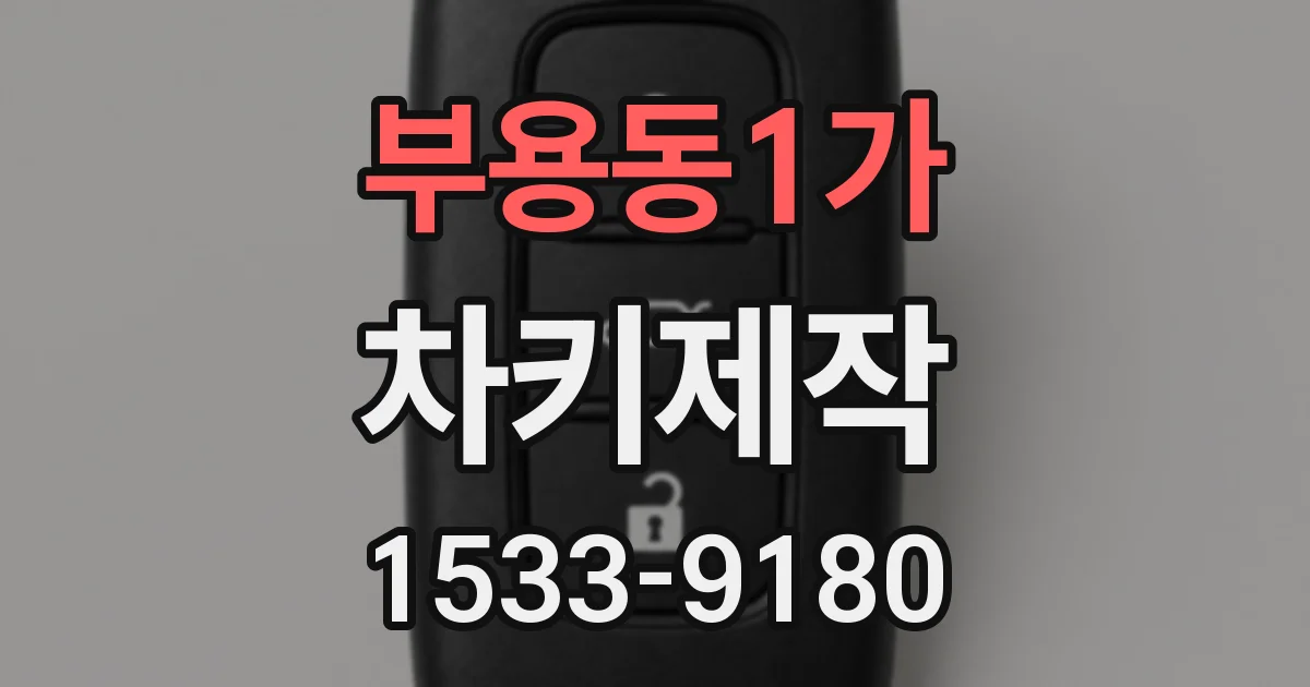 부용동1가 차키제작