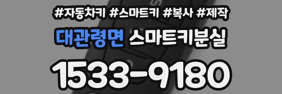 대관령면 스마트키분실
