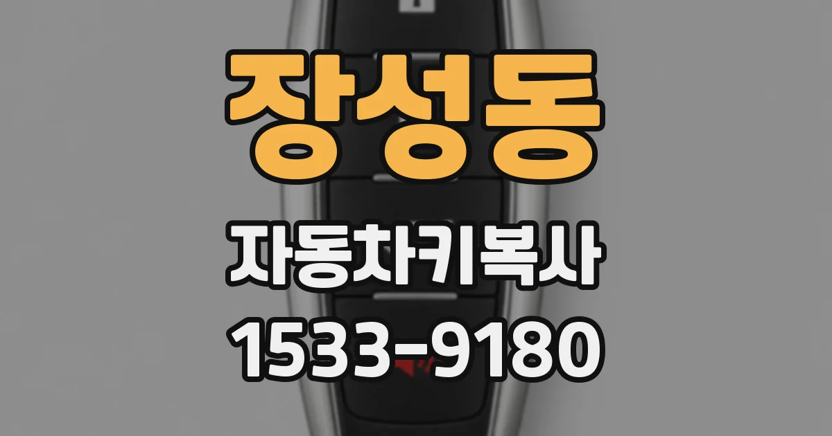 장성동 자동차키복사