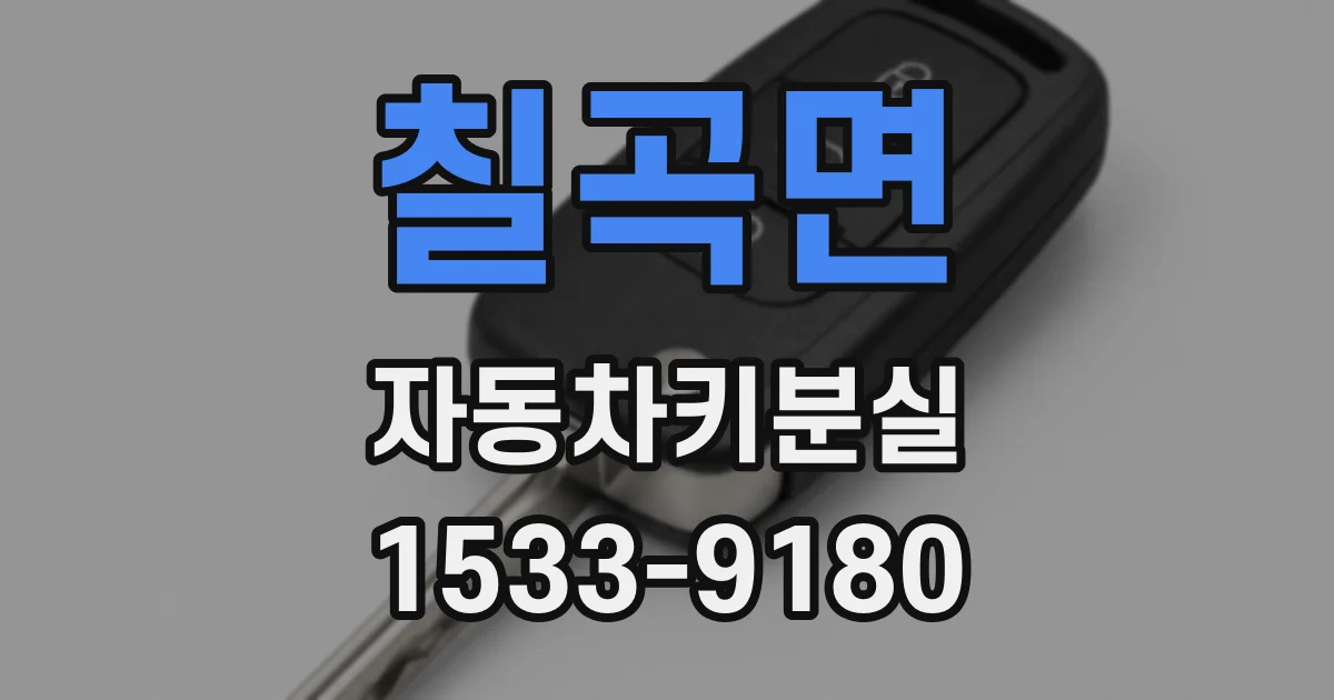 칠곡면 자동차키분실