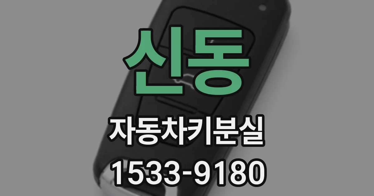 신동 자동차키분실