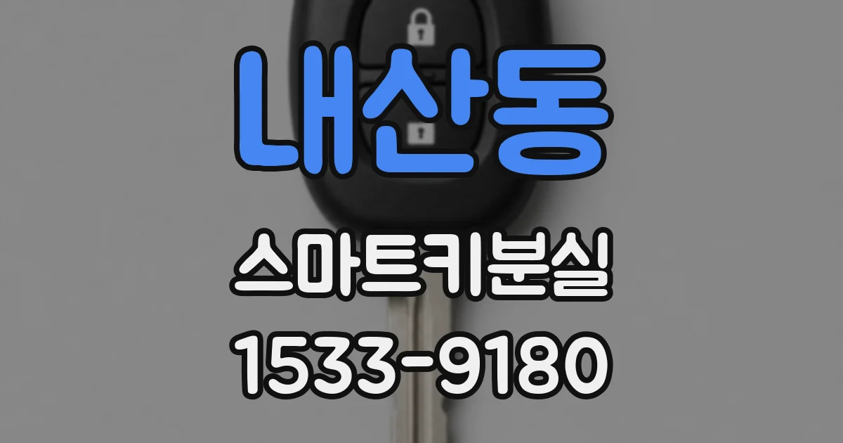 내산동 스마트키분실