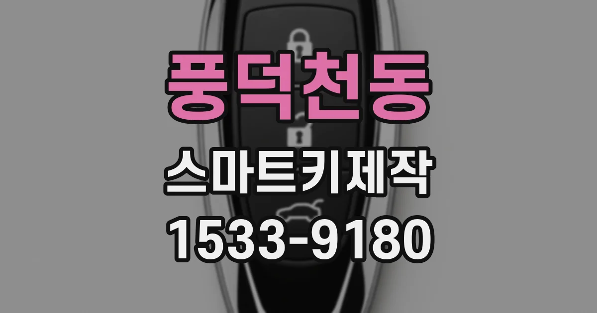 풍덕천동 스마트키제작