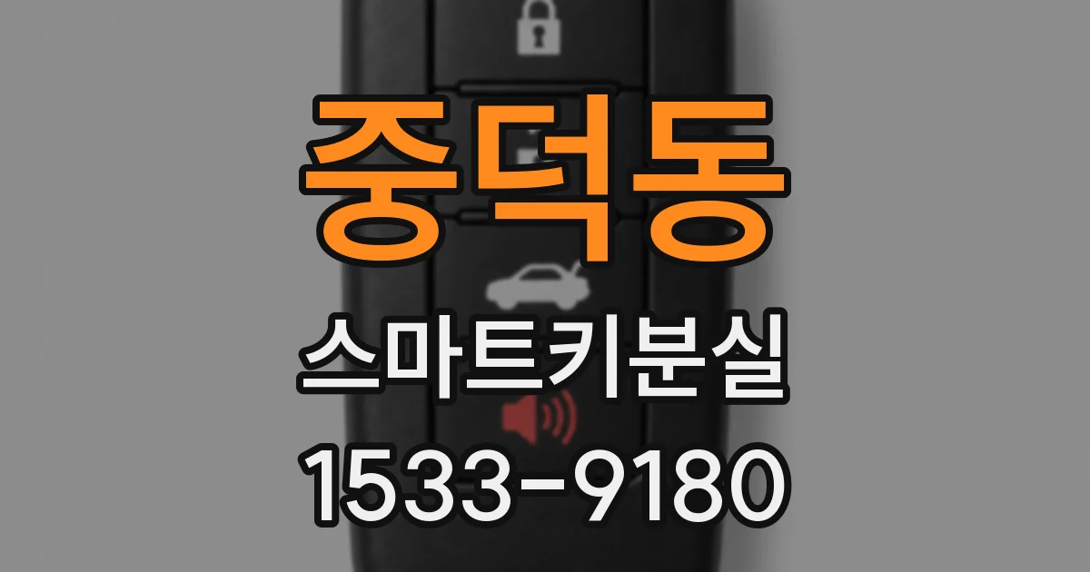 중덕동 스마트키분실