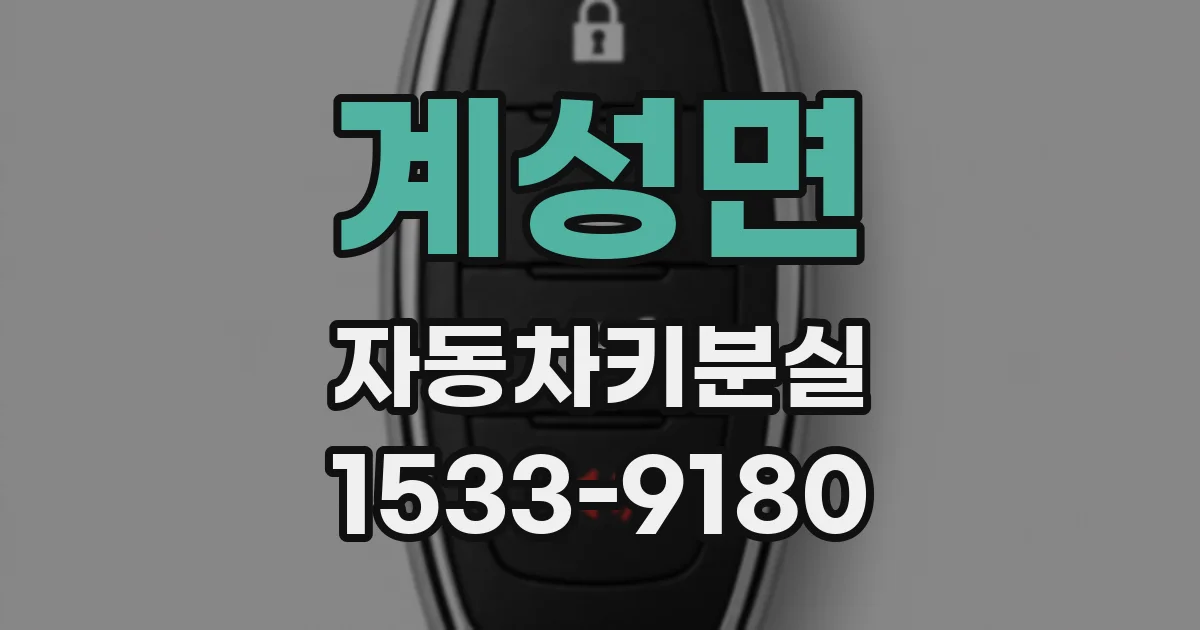 계성면 자동차키분실