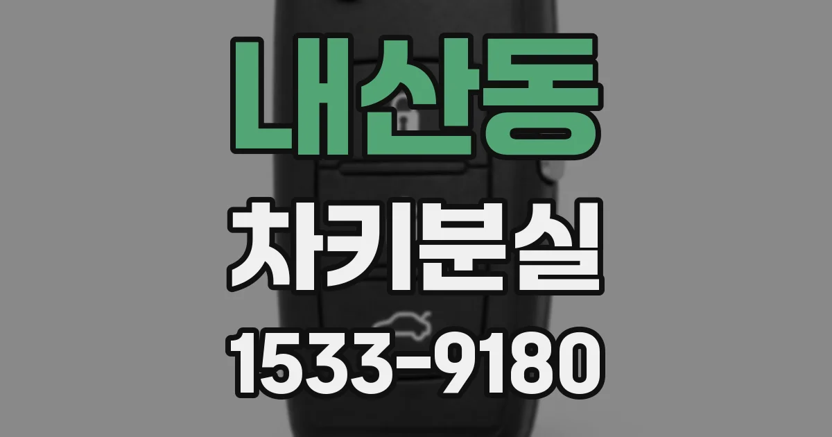 내산동 차키분실