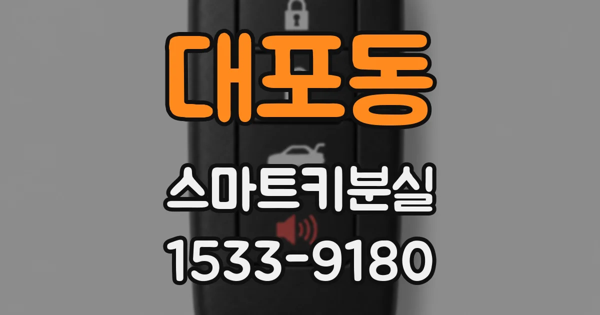 대포동 스마트키분실