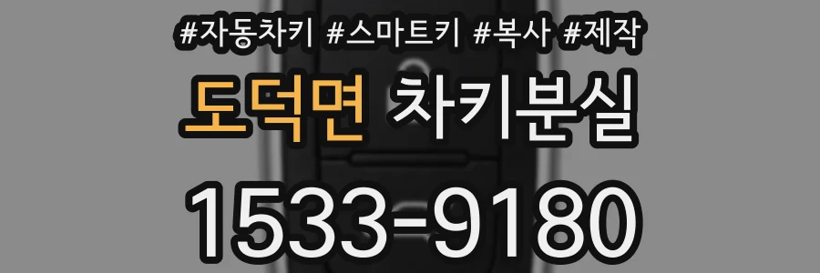 도덕면 차키분실