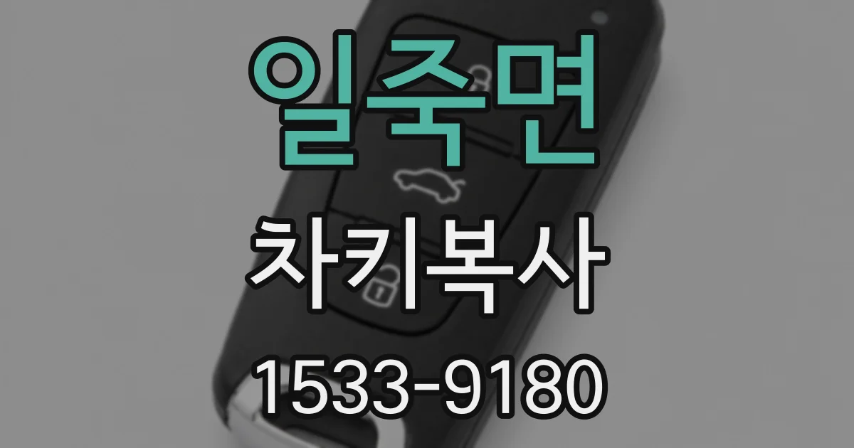 일죽면 차키복사