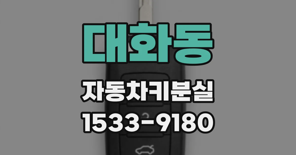 대화동 자동차키분실
