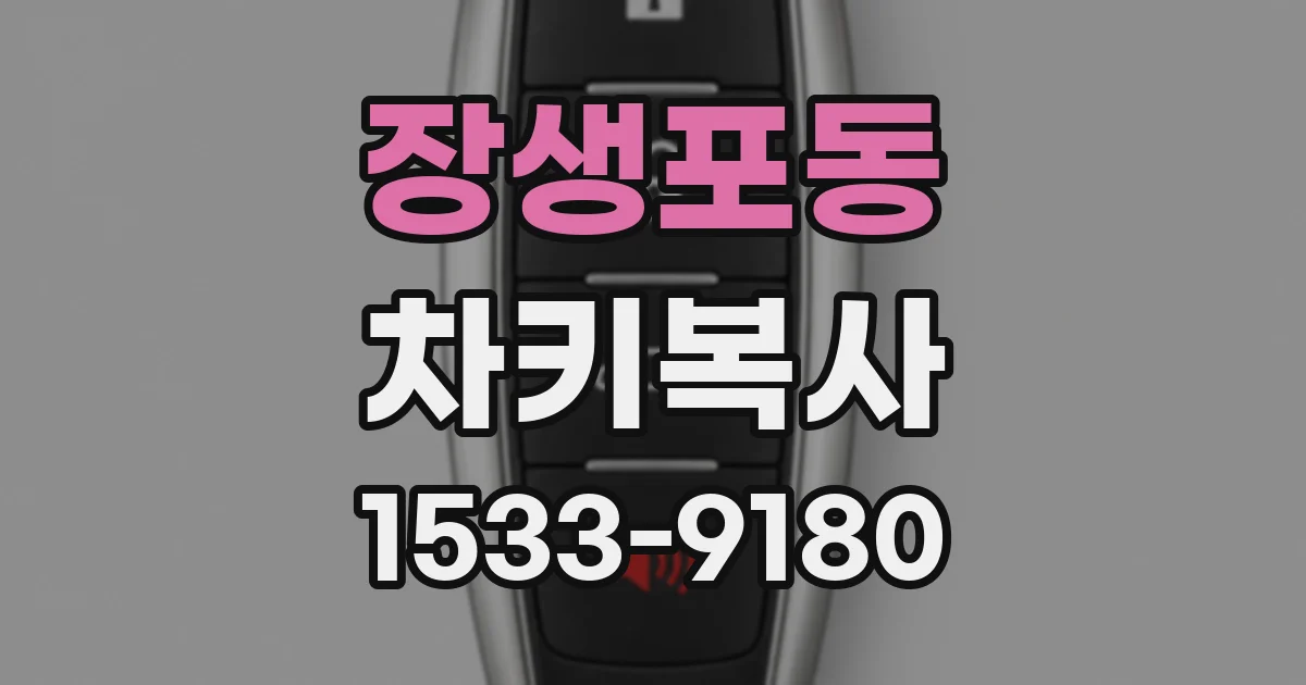 장생포동 차키복사