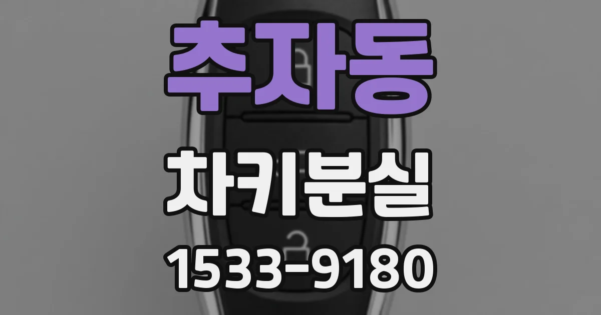 추자동 차키분실