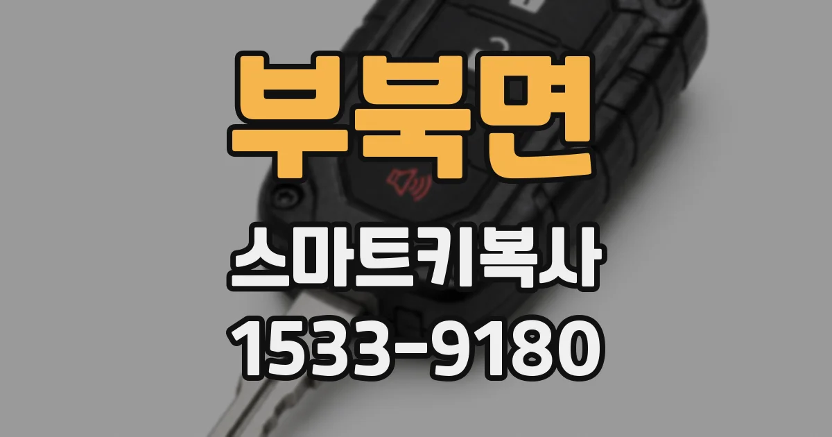 부북면 스마트키복사