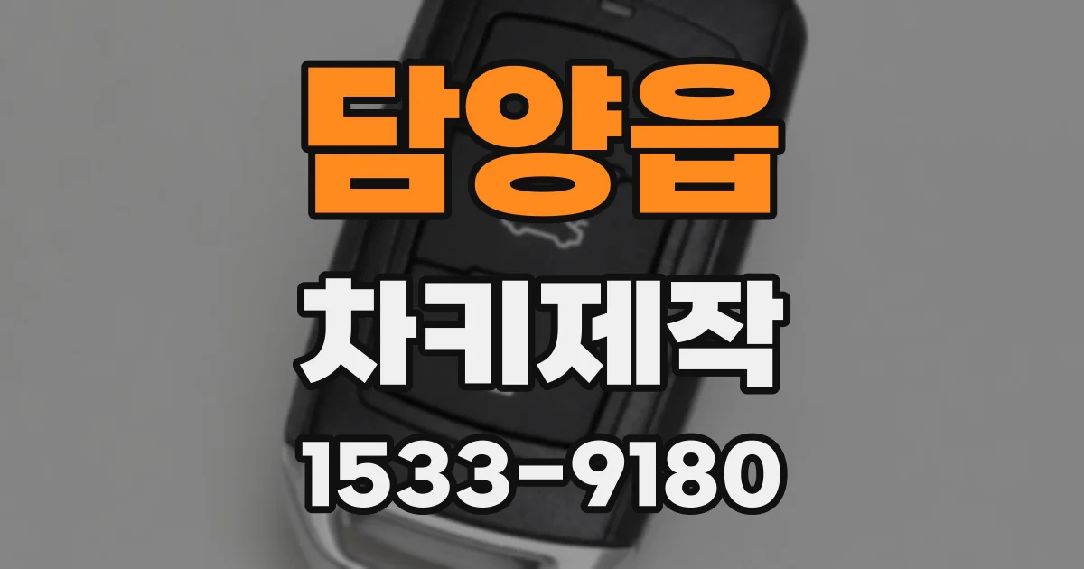 담양읍 차키제작