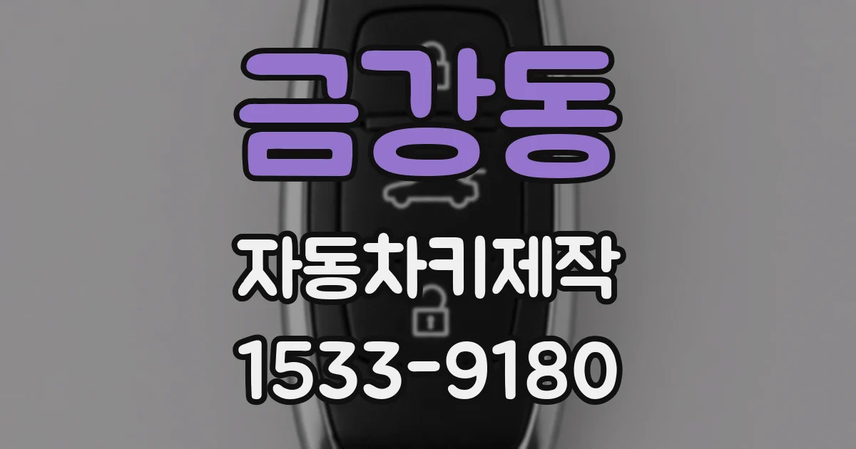금강동 자동차키제작