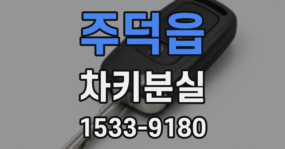 주덕읍 차키분실
