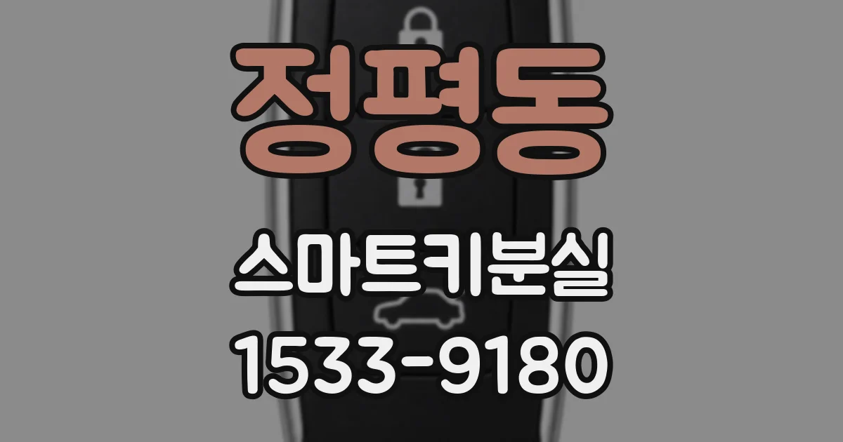 정평동 스마트키분실