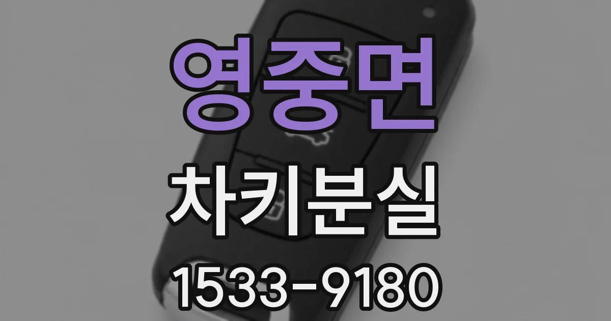 영중면 차키분실