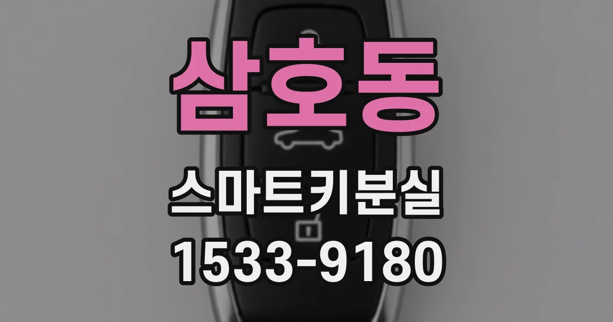 삼호동 스마트키분실