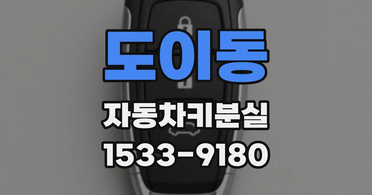 도이동 자동차키분실