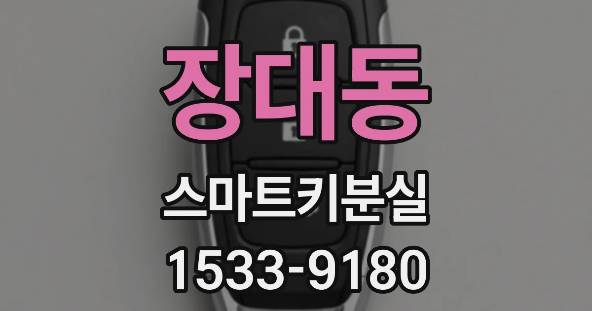 장대동 스마트키분실