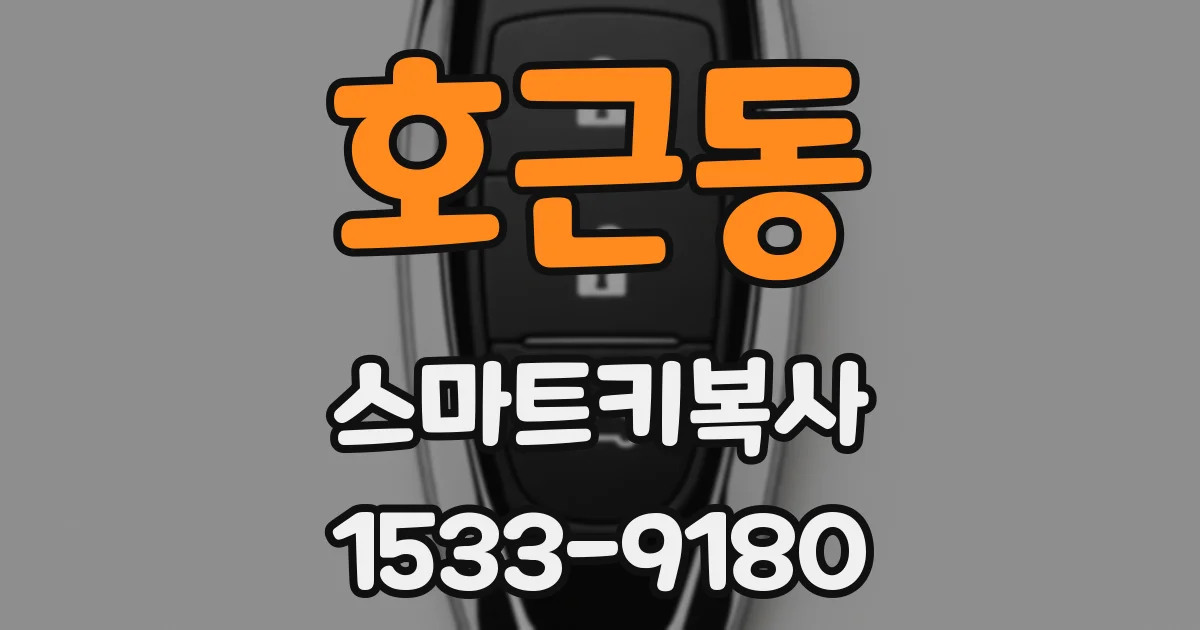 호근동 스마트키복사