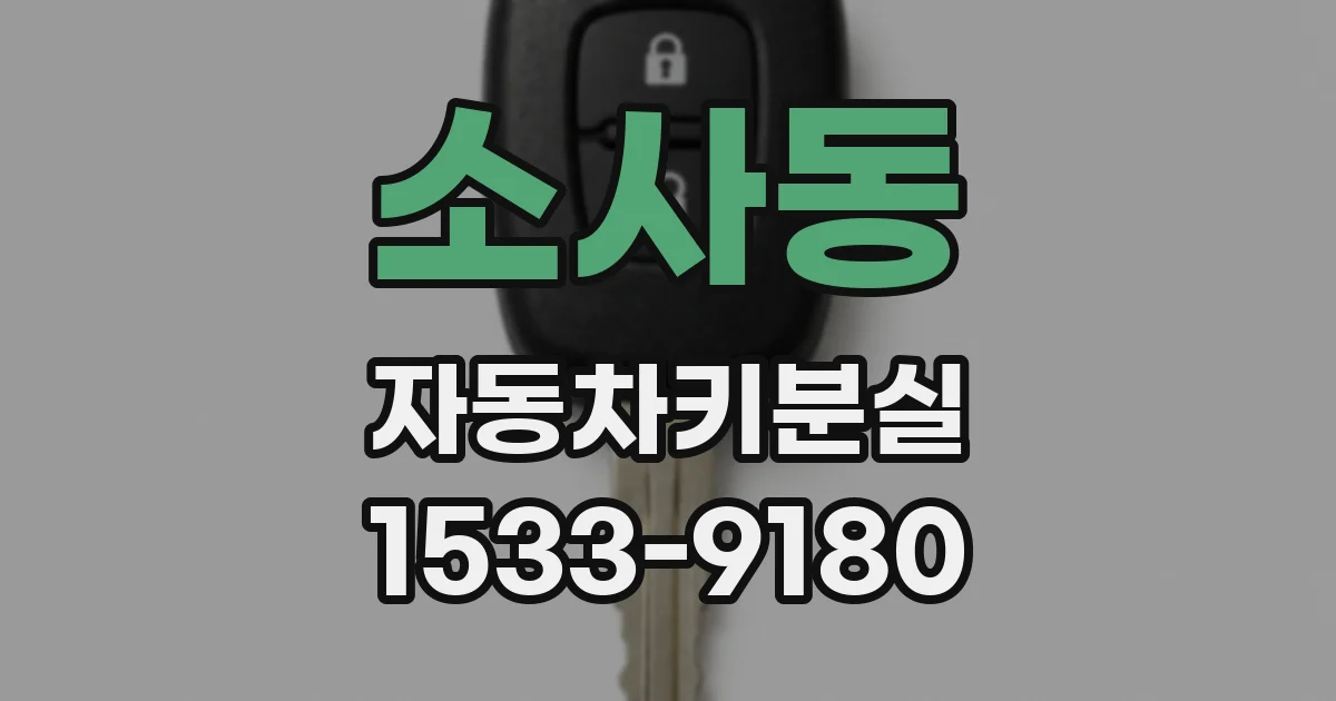 소사동 자동차키분실