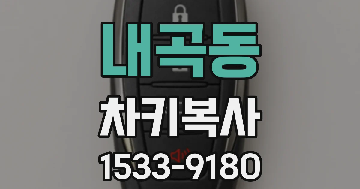 내곡동 차키복사