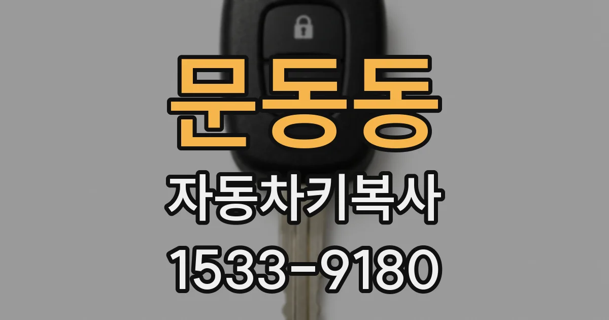 문동동 자동차키복사
