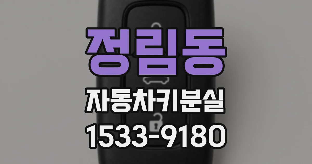 정림동 자동차키분실