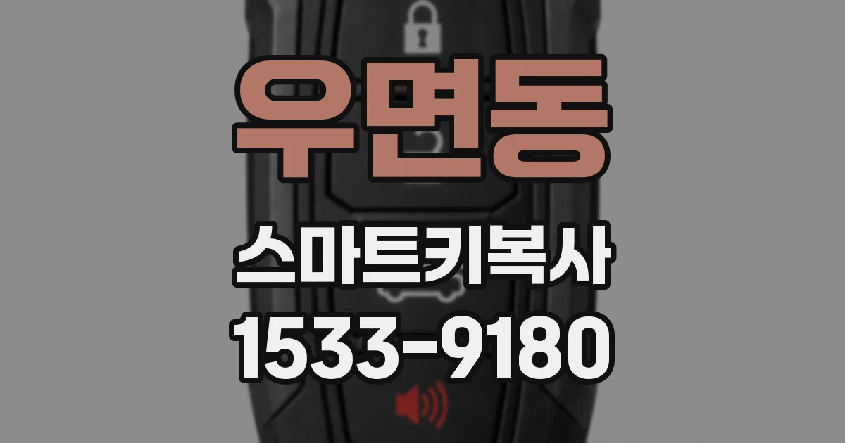 우면동 스마트키복사