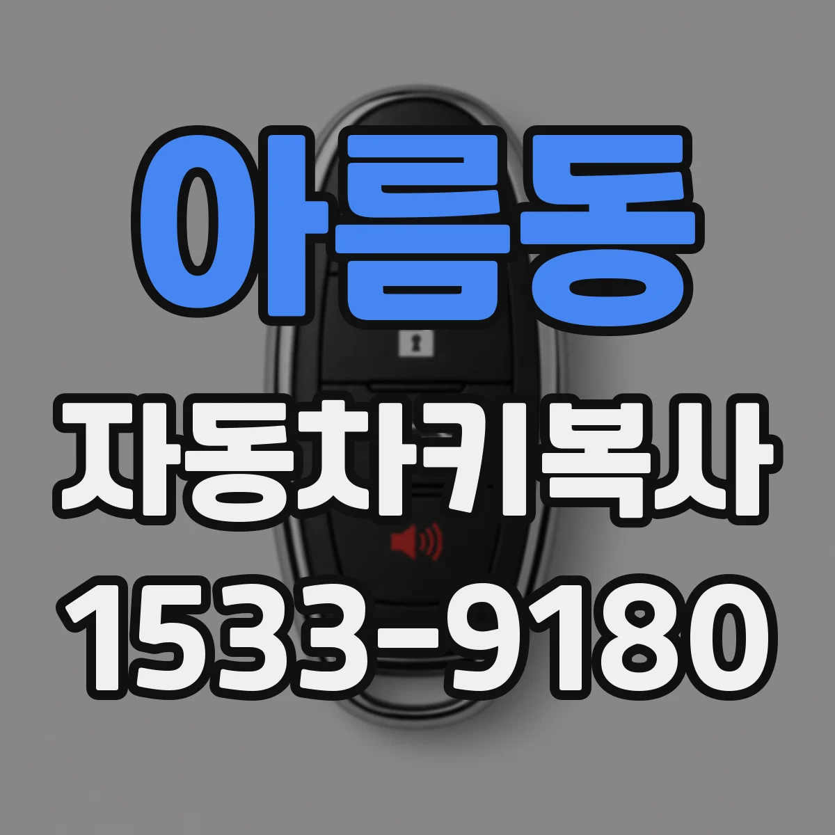 아름동 자동차키복사